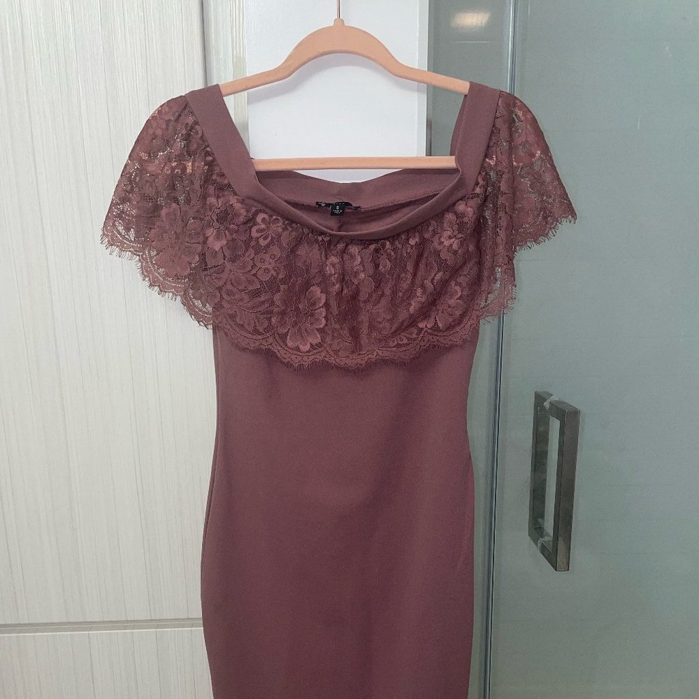 Midi off the shoulder dress